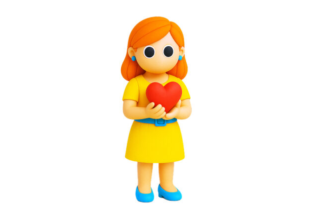 ユーザーインサイト / 気持ちを考えるビジネスイラスト（フリー素材・背景透過・3D / 立体）